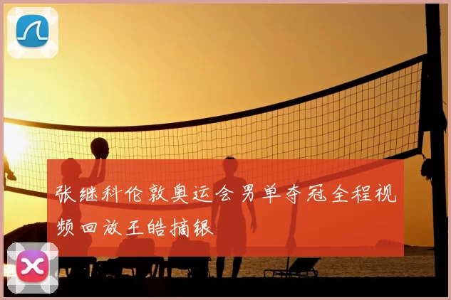 张继科伦敦奥运会男单夺冠全程视频回放王皓摘银