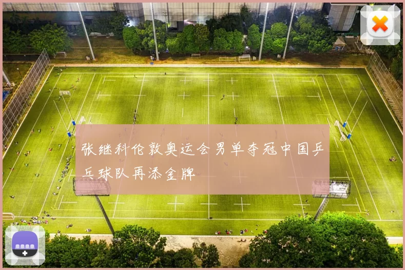 张继科伦敦奥运会男单夺冠中国乒乓球队再添金牌